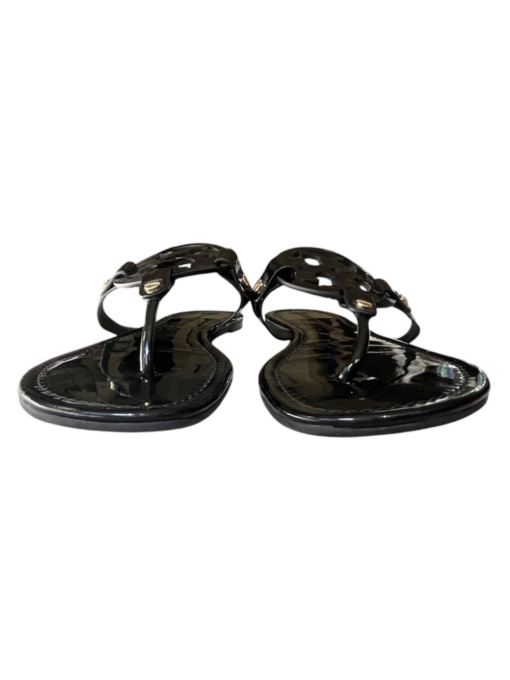 Tory Burch MILLER Black Patent Leather Sandal, sz 11 - Picture 11 of 15